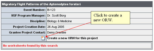 Create ORW image